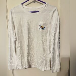 Vineyard Vines Women’s White Long Sleeve Shirt with soccer Logo